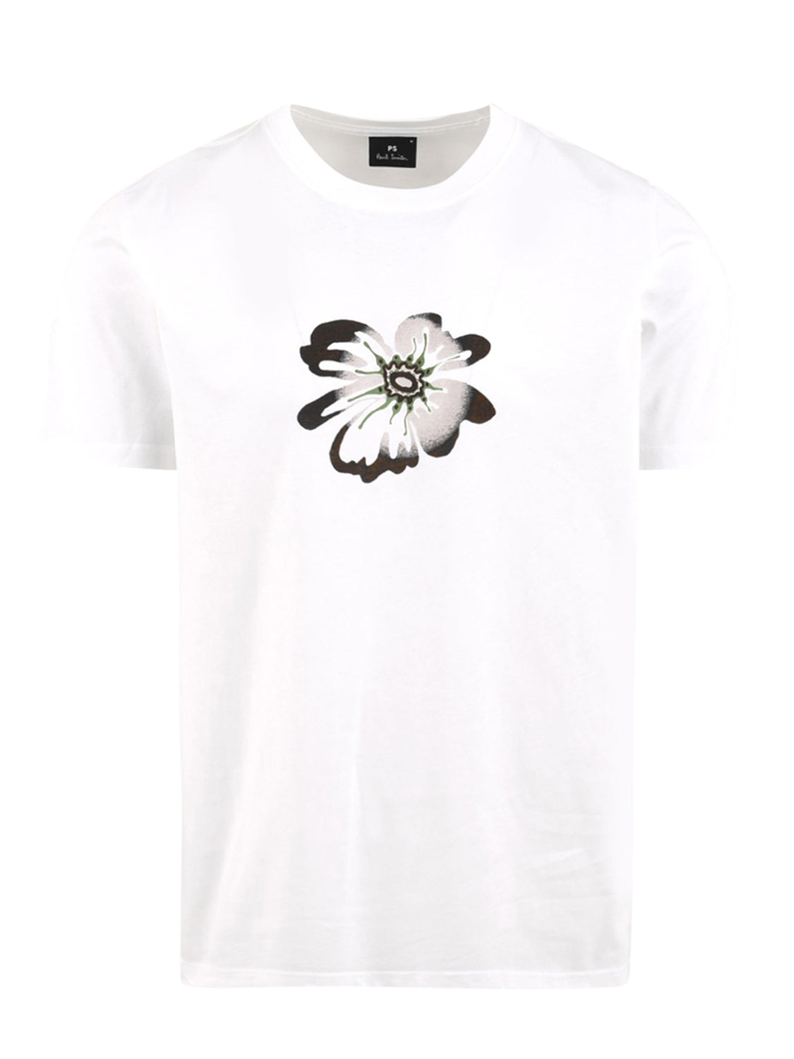 T-shirt regular fit Flower PAUL SMITH Uomo - Bianco