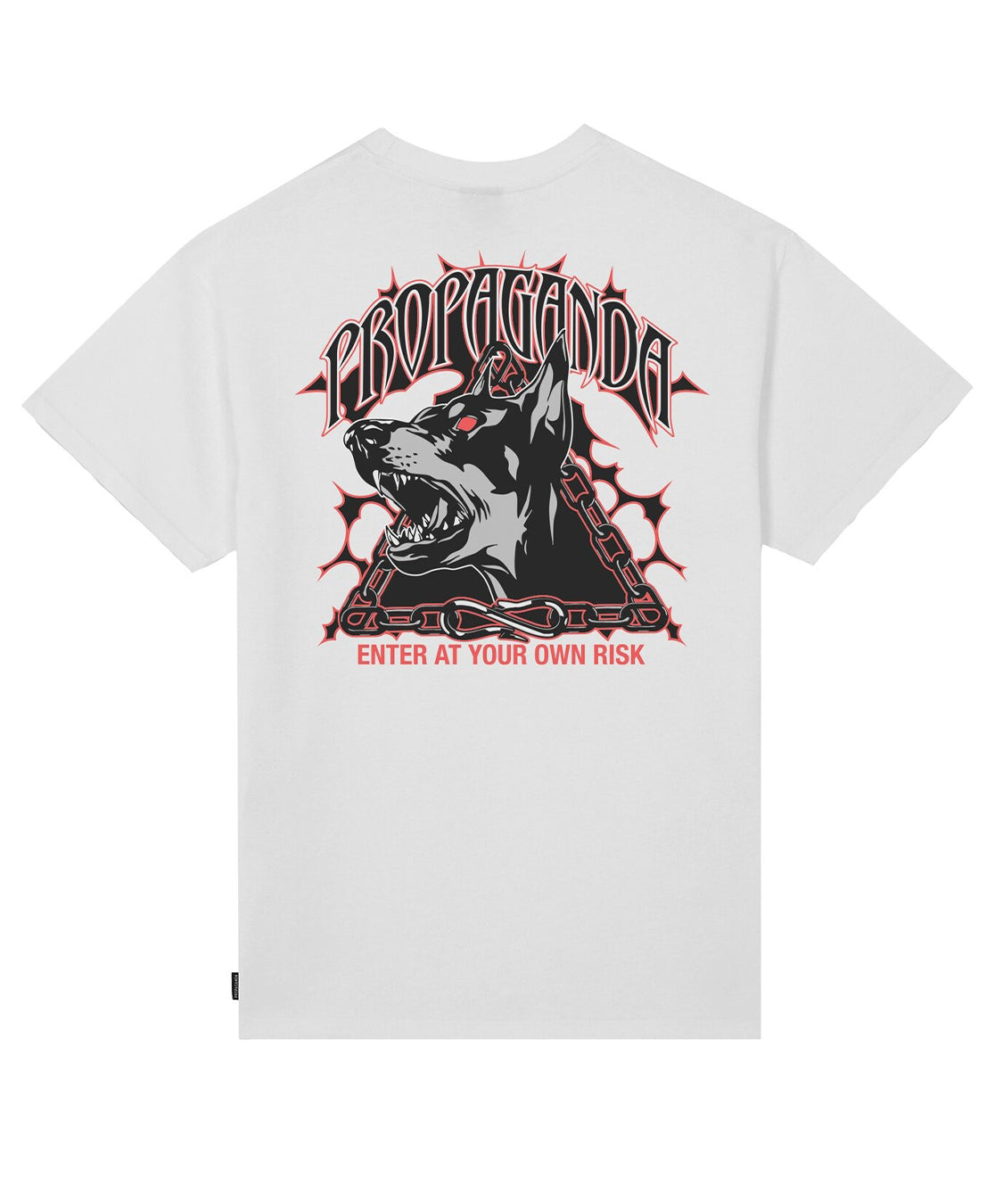 T-shirt Triangle Doberman PROPAGANDA Uomo - Bianco