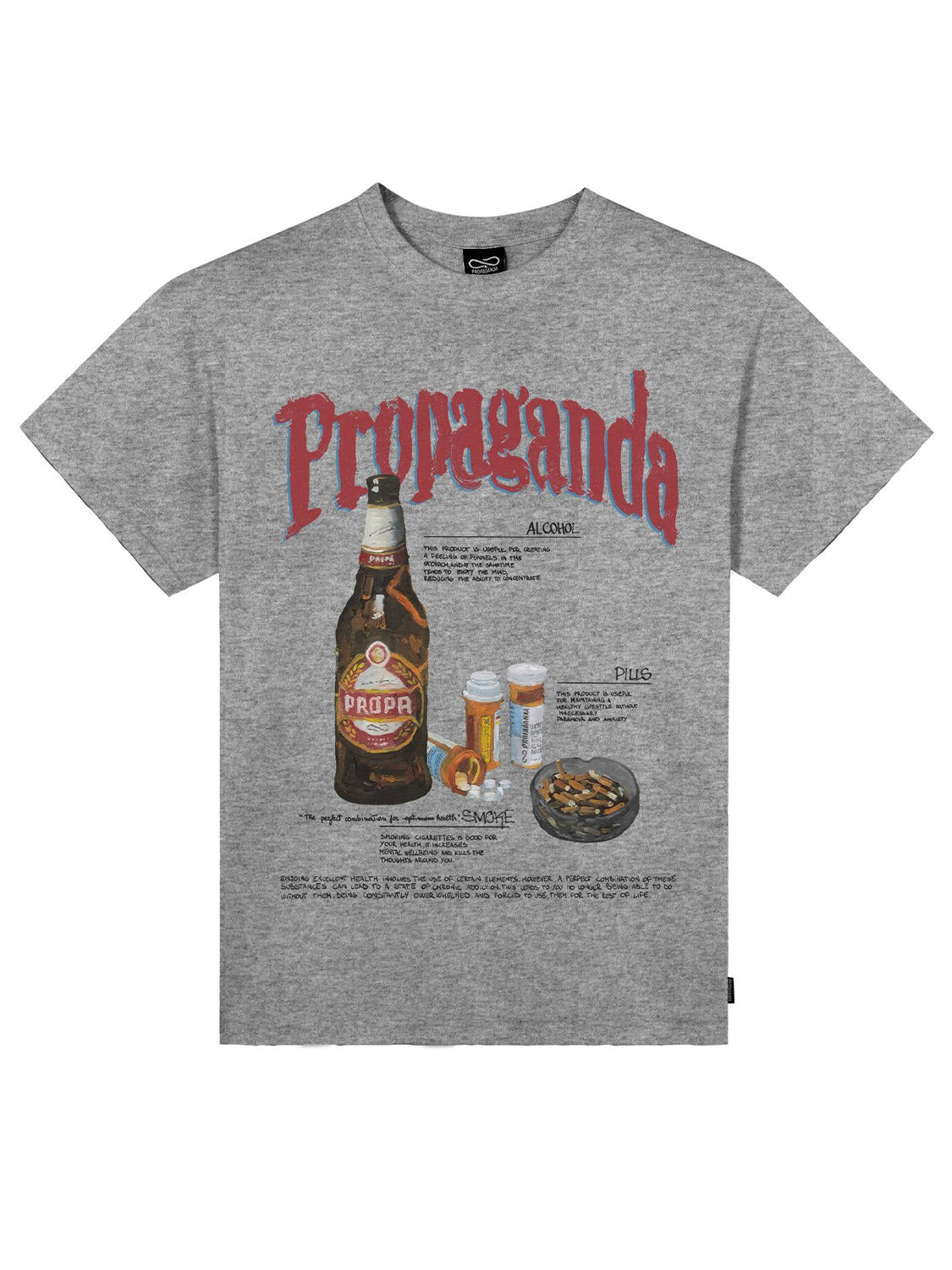 T-shirt Habits PROPAGANDA Uomo - Grigio