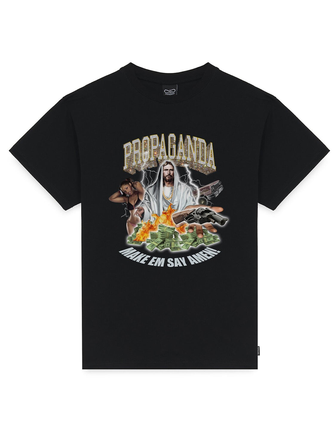 T-shirt Bling PROPAGANDA Uomo - Nero