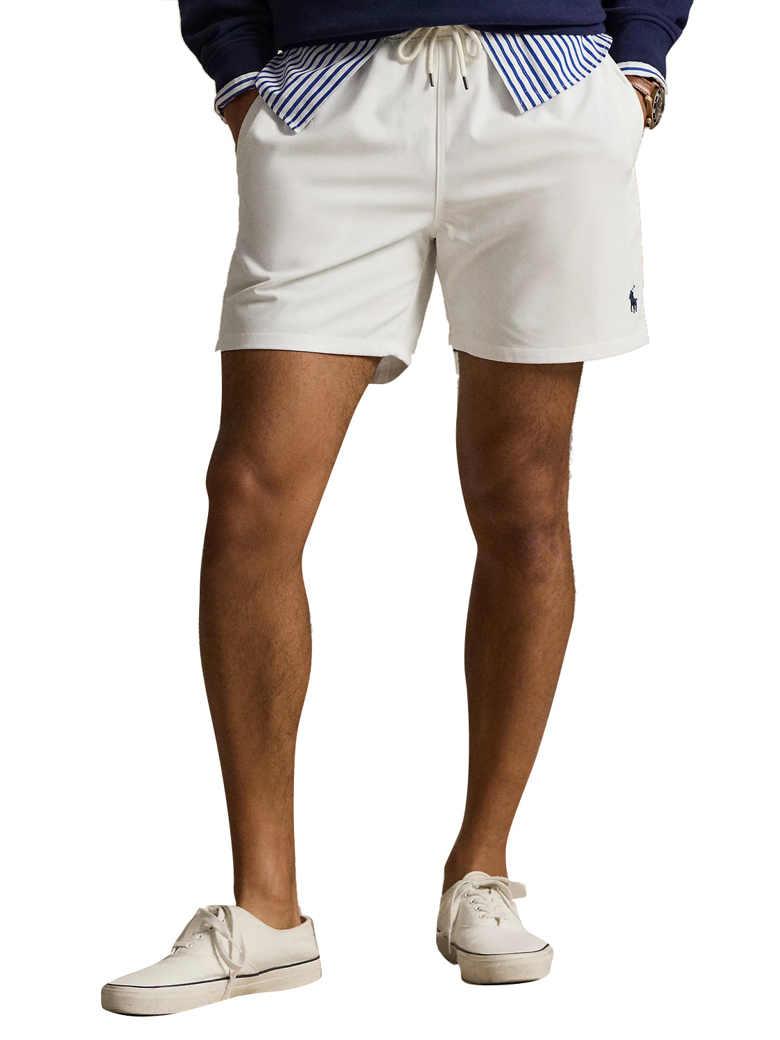 Costume Traveler Mid Boxer RALPH LAUREN Uomo - Bianco