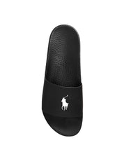 Ciabatta polo slide RALPH LAUREN Uomo - Nero