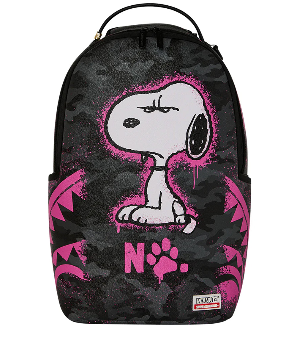 Zaino Snoopy Pink Stencil SPRAYGROUND Unisex - Nero