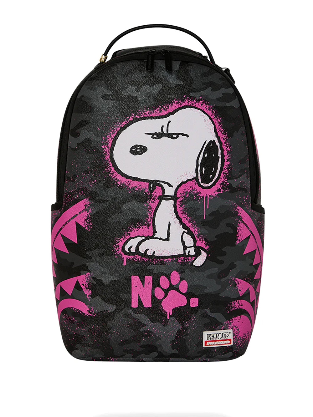 Zaino Snoopy Pink Stencil SPRAYGROUND Unisex - Nero