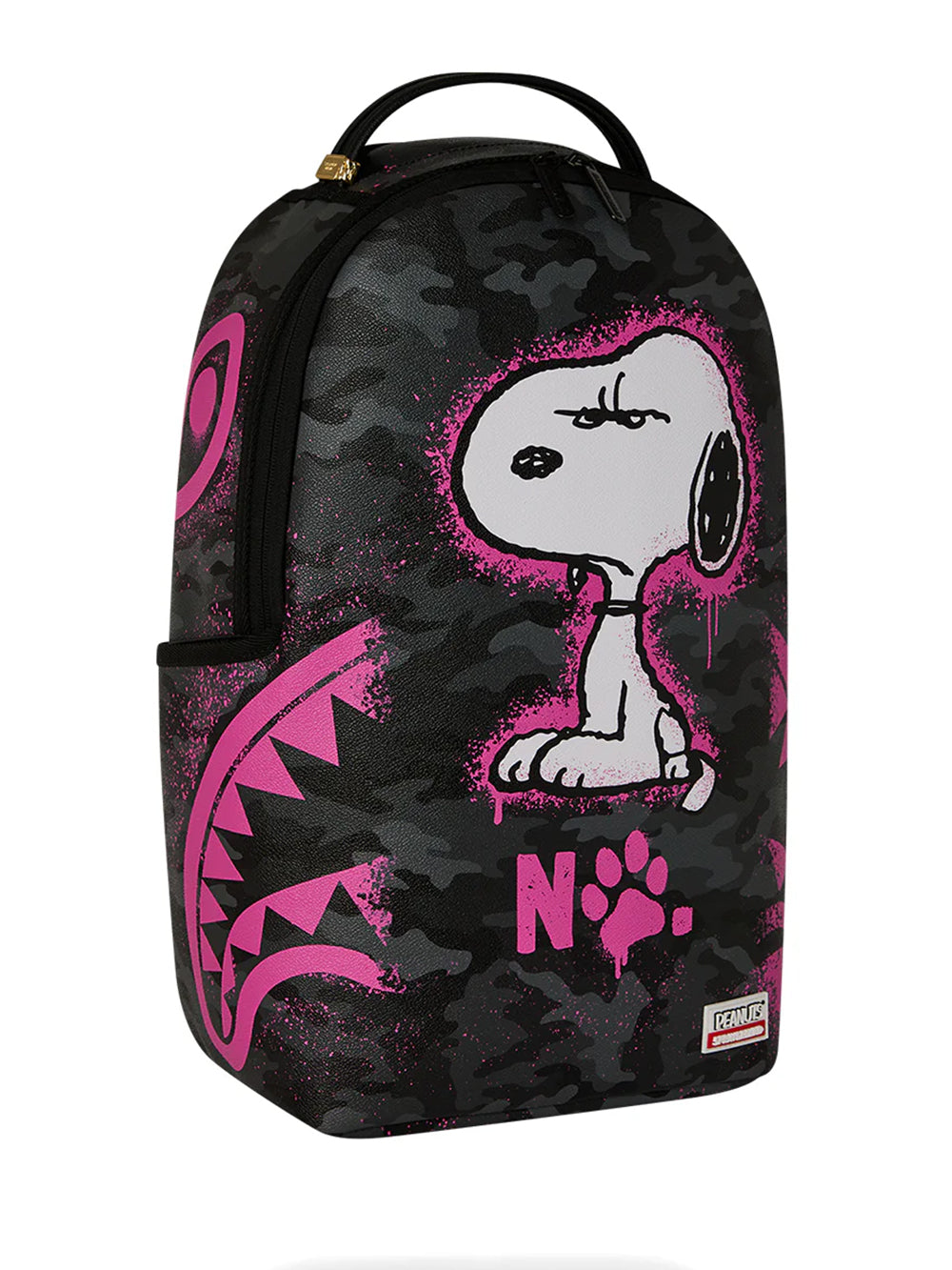 Zaino Snoopy Pink Stencil SPRAYGROUND Unisex - Nero