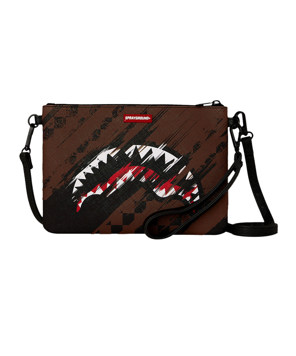 Tracolla Smeared Grunge SPRAYGROUND Unisex - Marrone