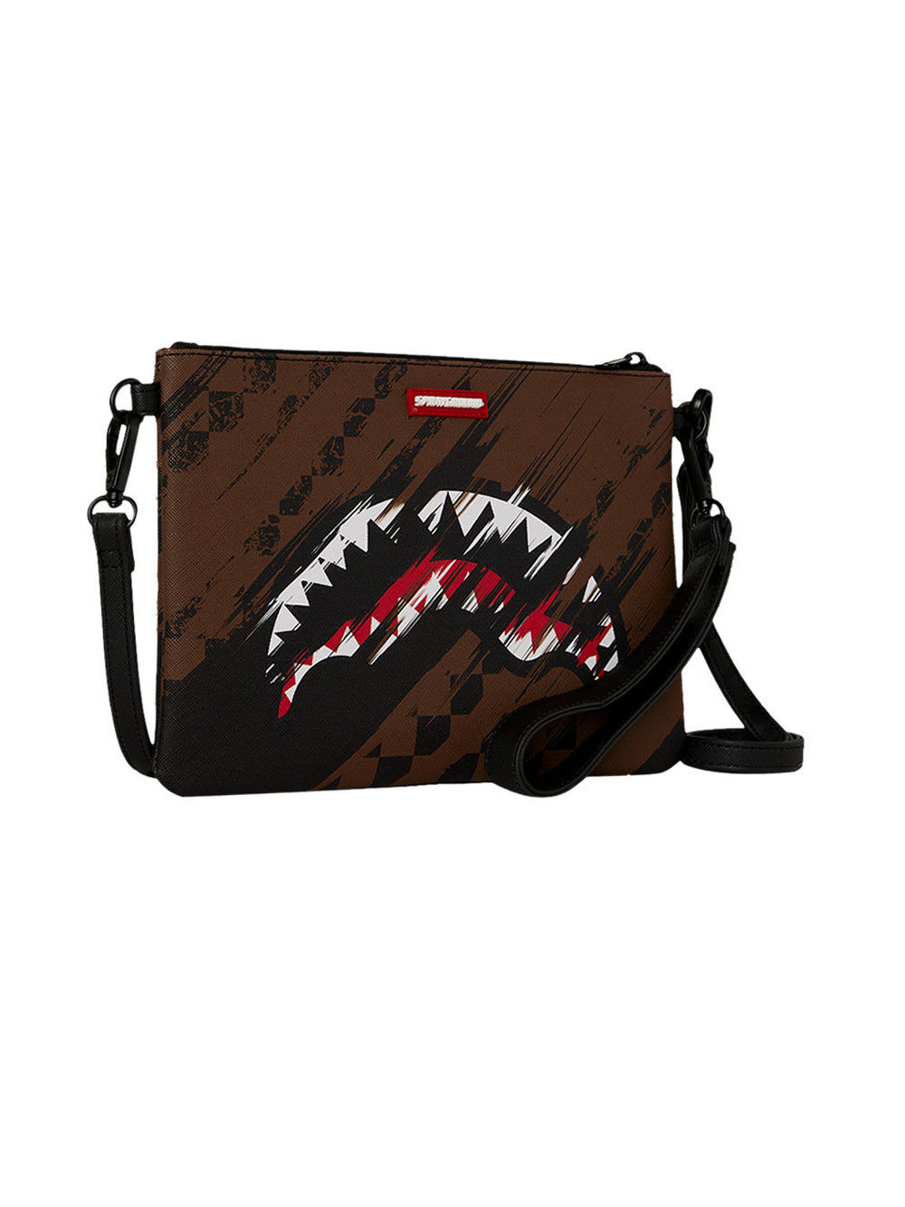 Tracolla Smeared Grunge SPRAYGROUND Unisex - Marrone
