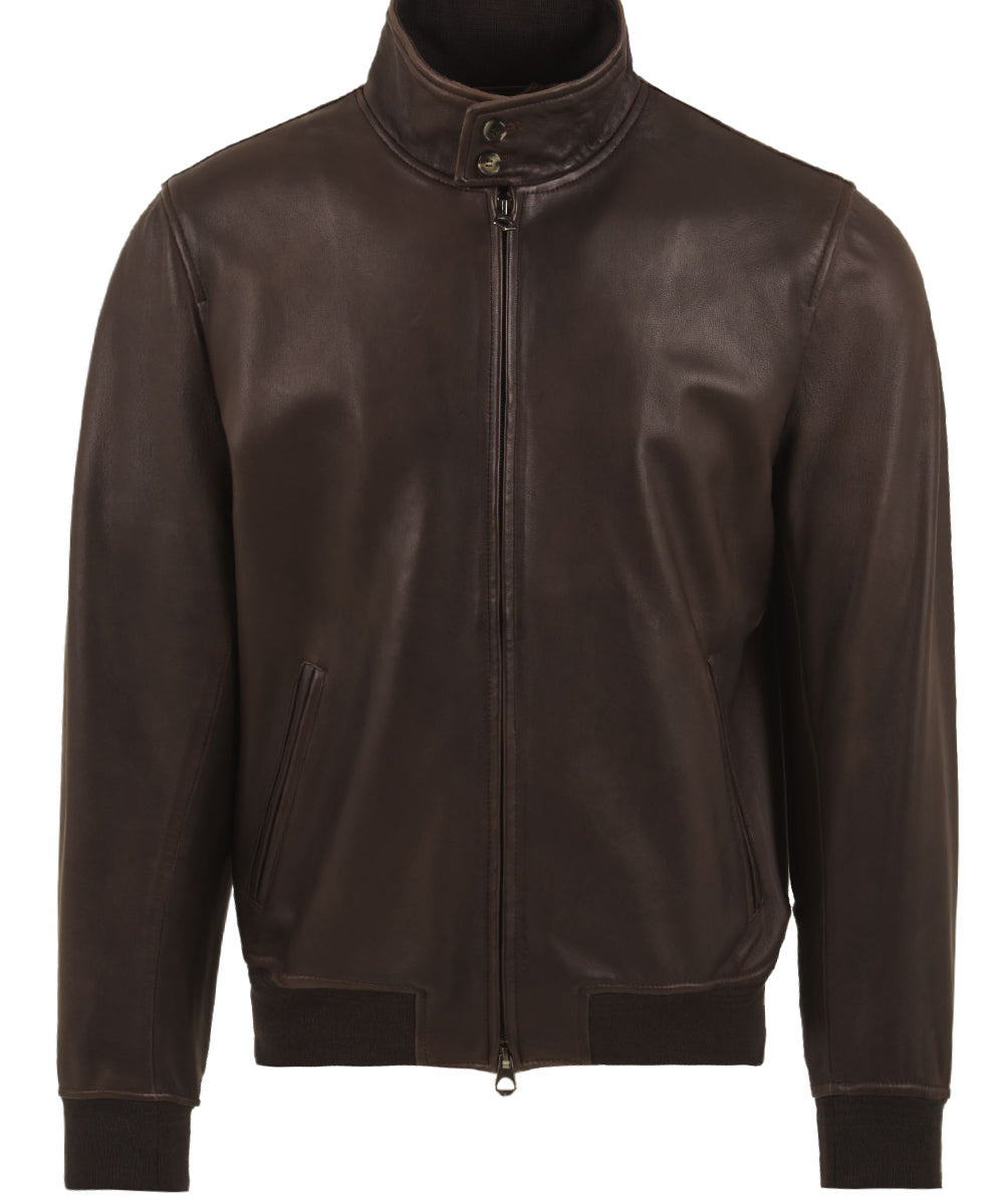 Giubbotto Jeff-Washed nappa sfoderato STEWART Uomo - Marrone