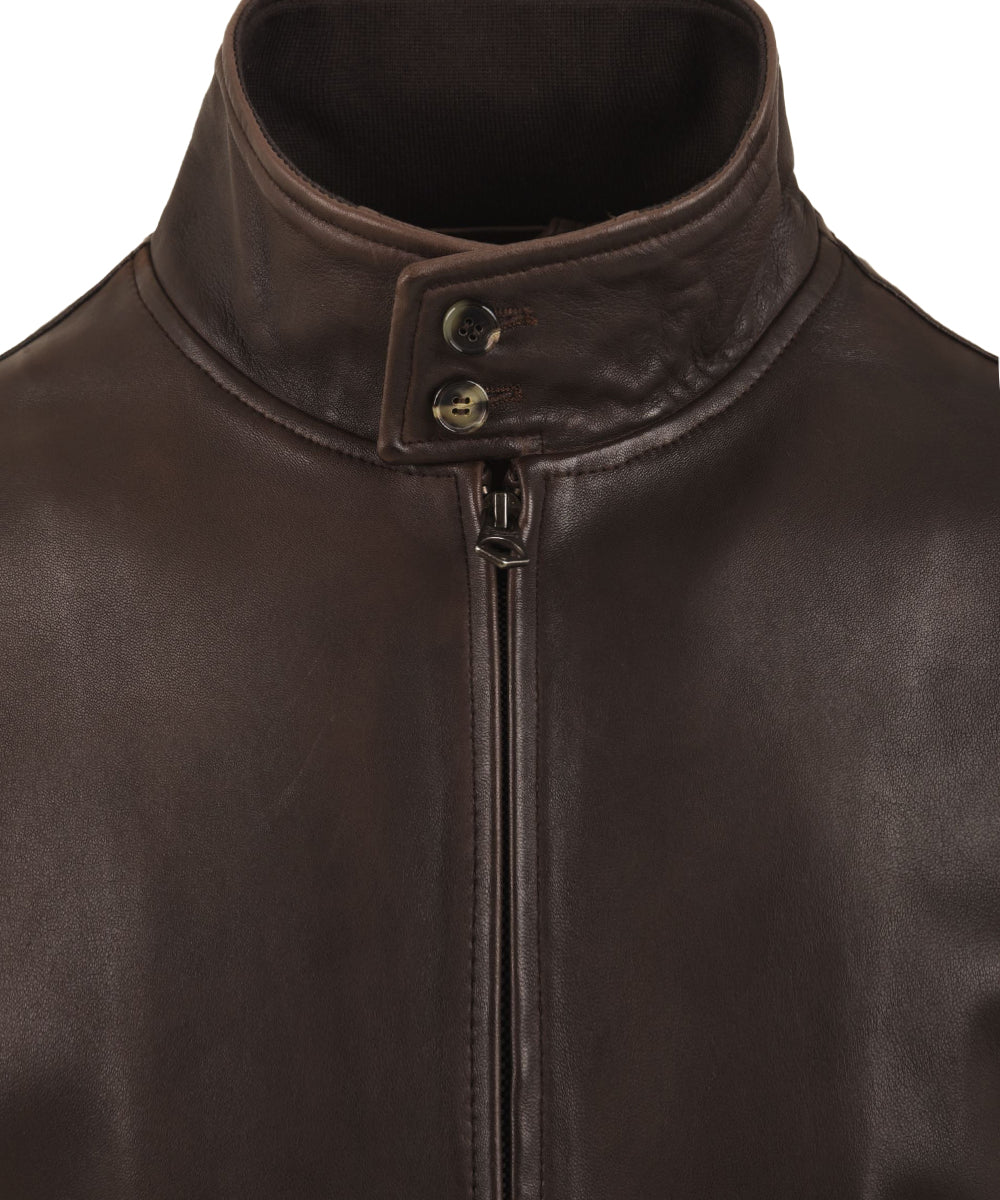 Giubbotto Jeff-Washed nappa sfoderato STEWART Uomo - Marrone