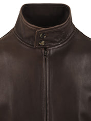 Giubbotto Jeff-Washed nappa sfoderato STEWART Uomo - Marrone