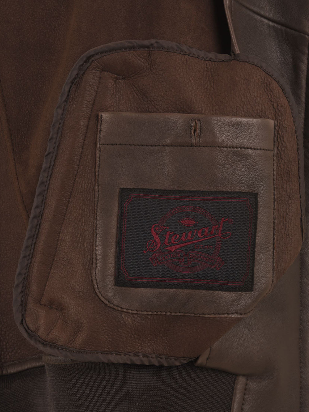 Giubbotto Jeff-Washed nappa sfoderato STEWART Uomo - Marrone