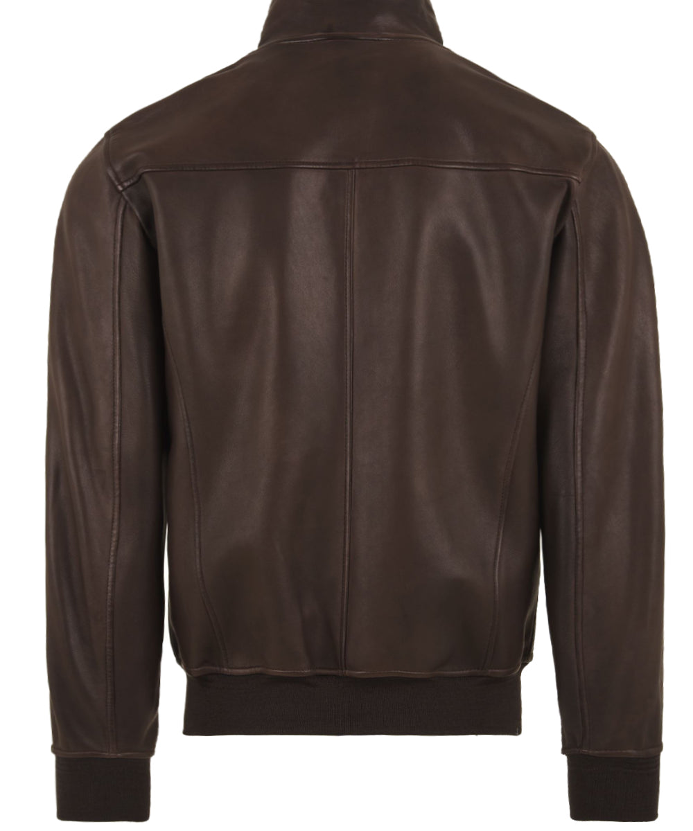 Giubbotto Jeff-Washed nappa sfoderato STEWART Uomo - Marrone