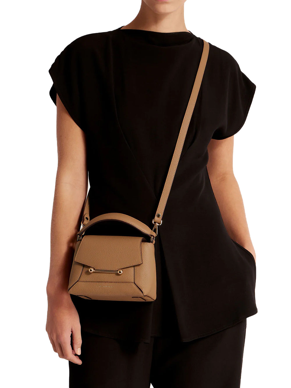 Borsa Mosaic Nano STRATHBERRY Donna - Beige