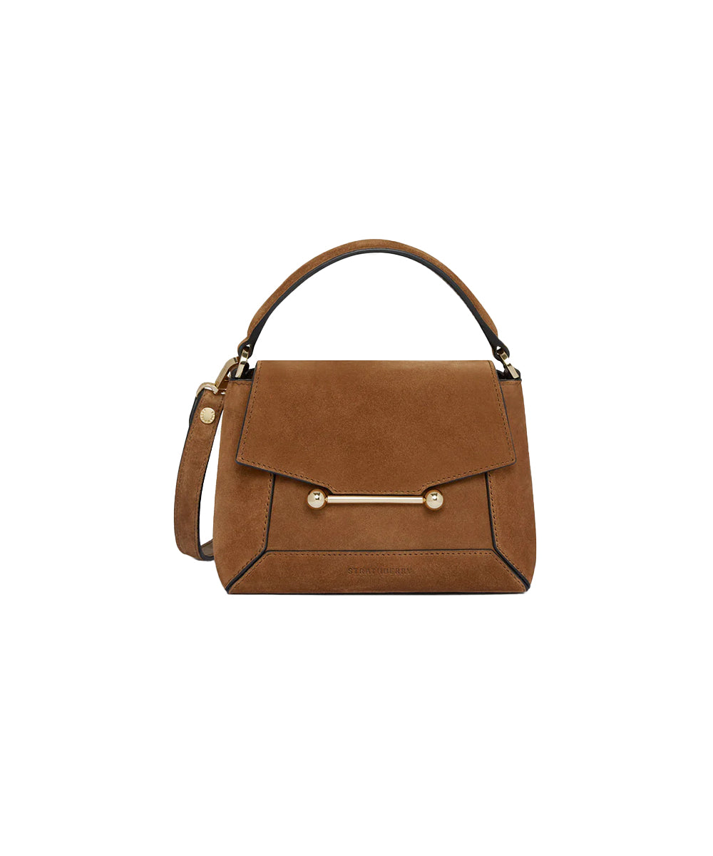 Borsa Mosaic Nano Suede STRATHBERRY Donna - Marrone