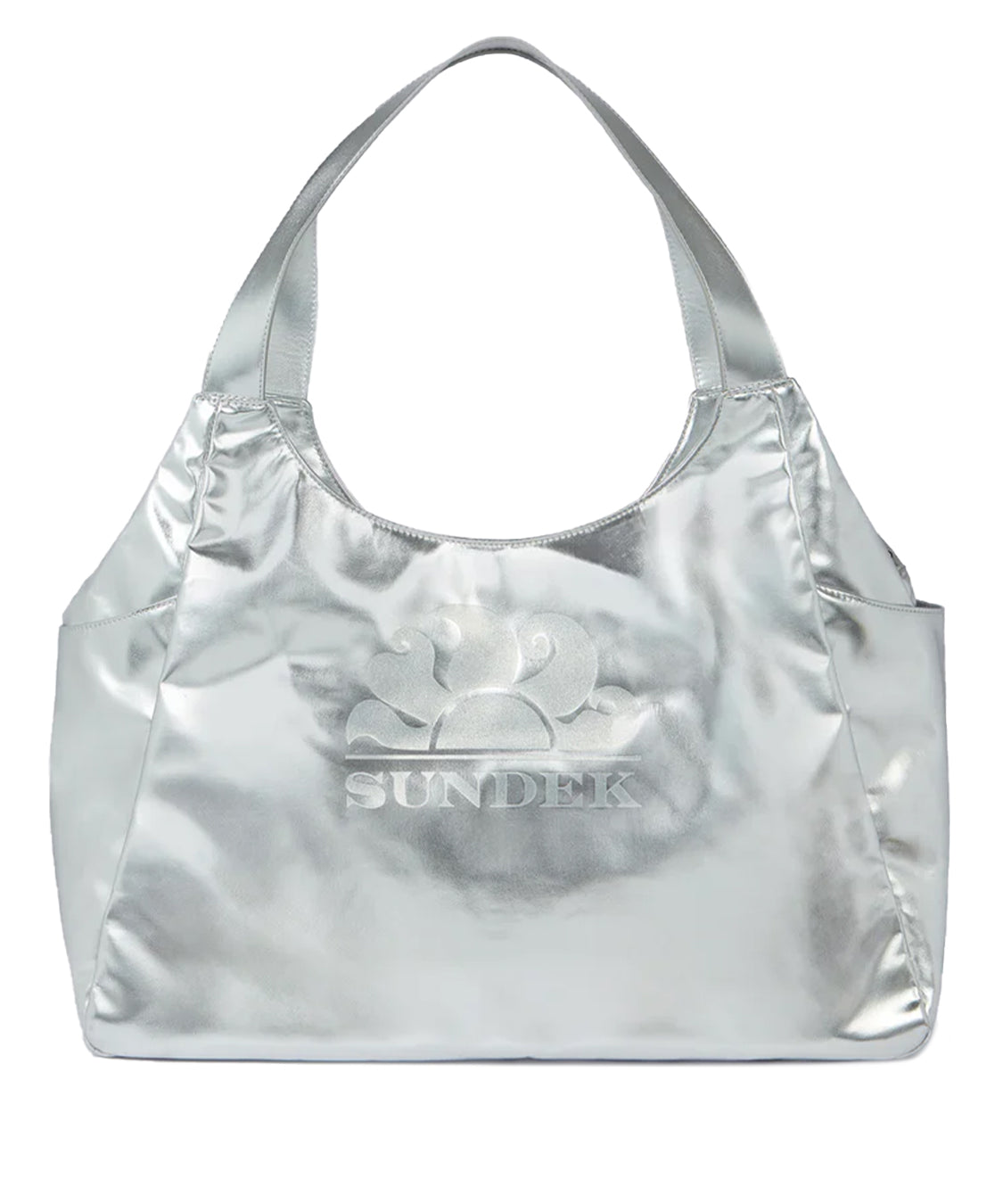 Borsa shopper laminata SUNDEK Donna - Argento