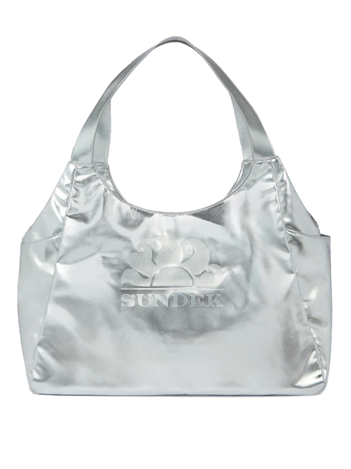 Borsa shopper laminata SUNDEK Donna - Argento