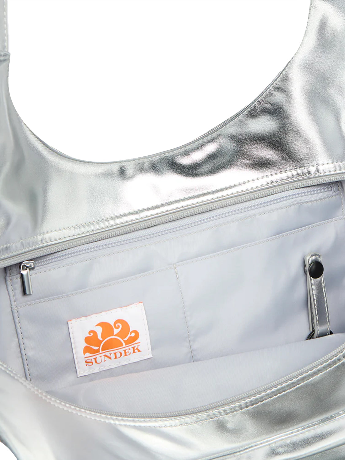 Borsa shopper laminata SUNDEK Donna - Argento