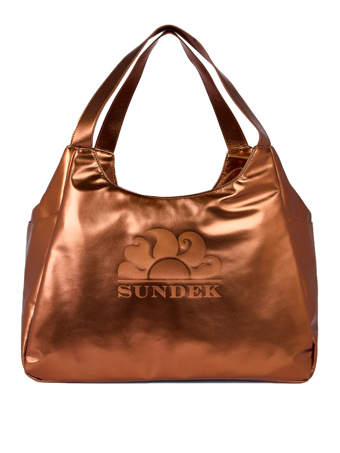 Borsa shopper laminata SUNDEK Donna - Marrone