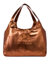 Borsa shopper laminata SUNDEK Donna - Marrone