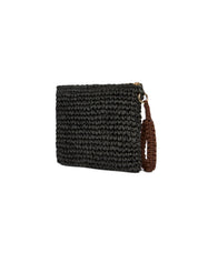 Borsa mini paper straw SUNDEK Donna - Nero