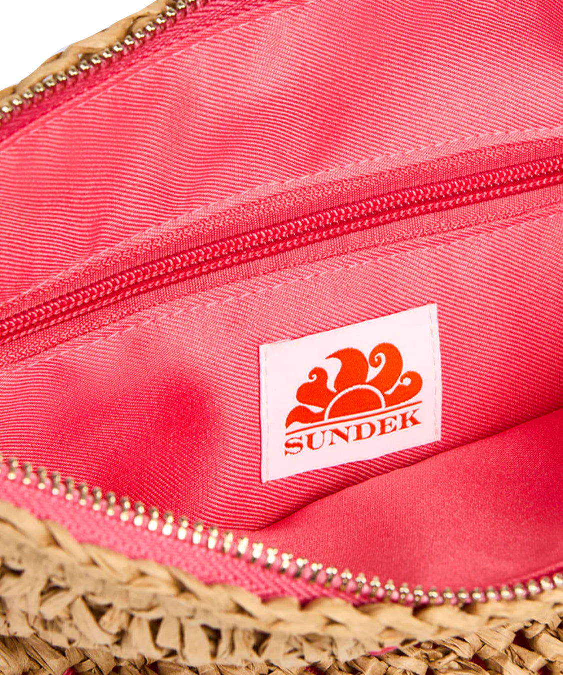 Borsa mini paper straw SUNDEK Donna - Rosa
