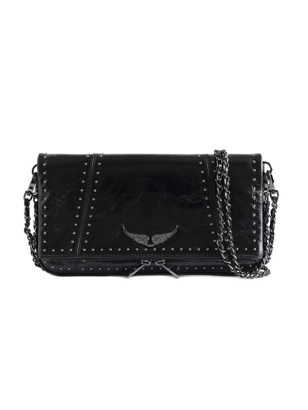 Pochette Rock Vintage Patent Studs ZADIG&VOLTAIRE Donna - Nero