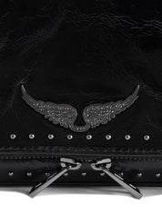 Pochette Rock Vintage Patent Studs ZADIG&VOLTAIRE Donna - Nero