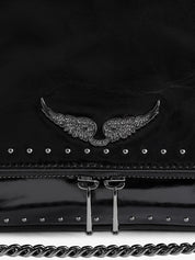 Borsa Rocky II Vintage Patent Studs ZADIG&VOLTAIRE Donna - Nero