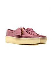 Chaussure basse Wallabee Cup rose pour femme