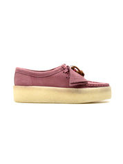 Chaussure basse Wallabee Cup rose pour femme