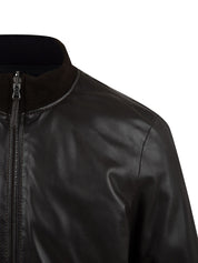 Reversible leather jacket JOHN PETER Man DEREK SEAMLESS