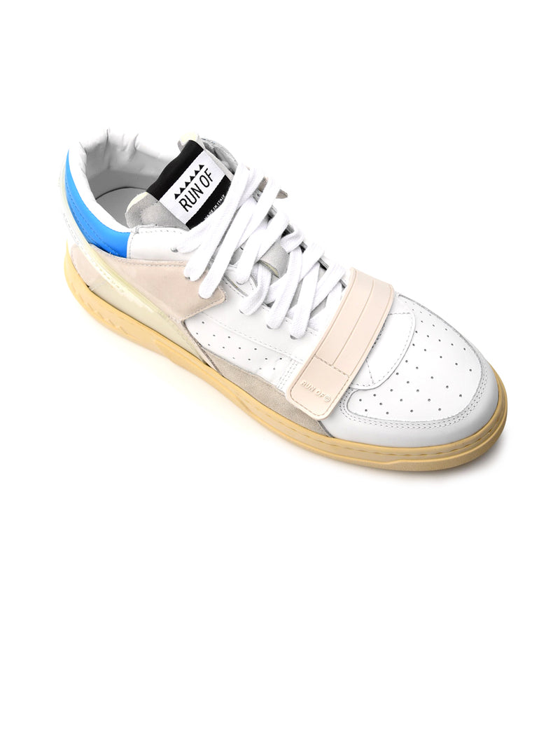 Sneakers Alte RUN OF Uomo MID COMBI M-40141 Bianco