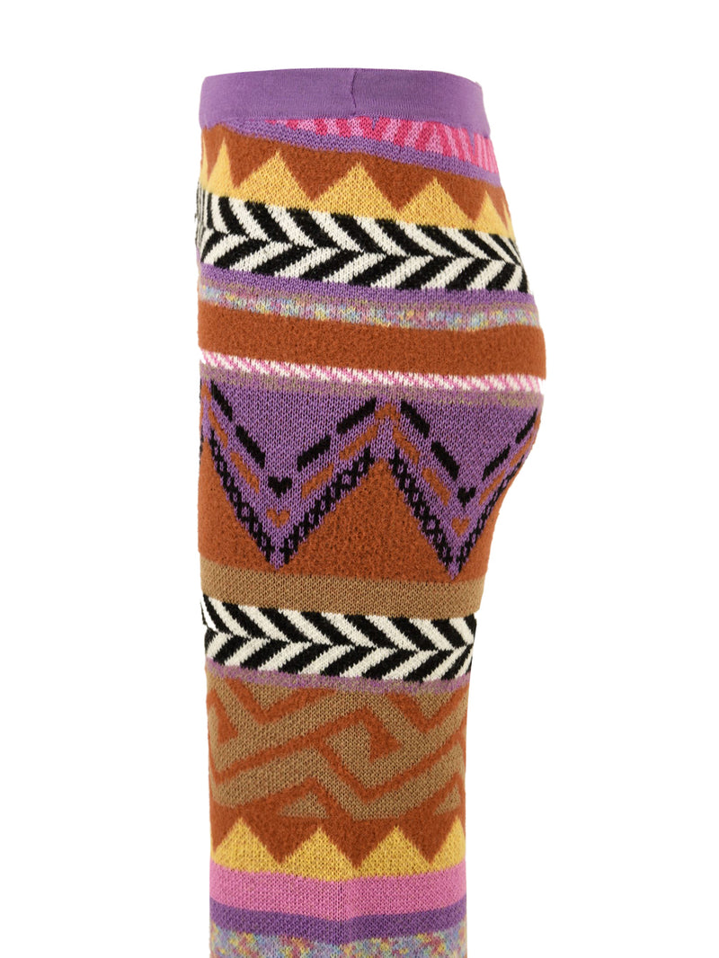 Immagine laterale del pantalone con fascia in vita da donna firmato Akep