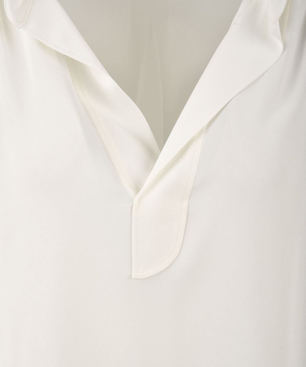 Camicia Donna tinta unita bianco, Atelier Legora, dettaglio