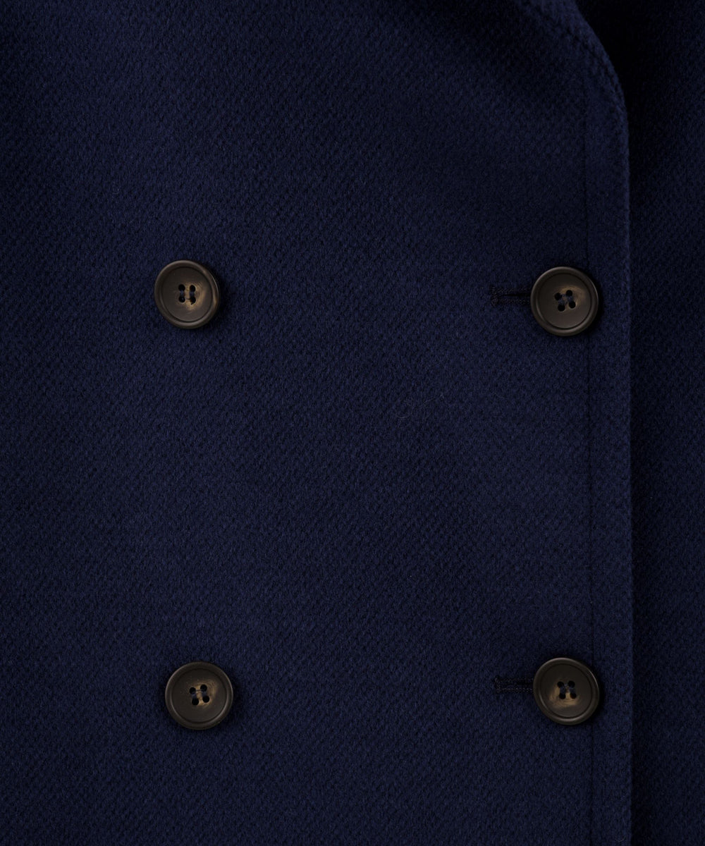Cappotto medio Donna Alveare Blu, Chapeau, bottoni