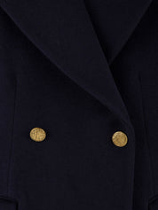 Cappotto lungo Donna Samara blu, Chapeau, bottoni