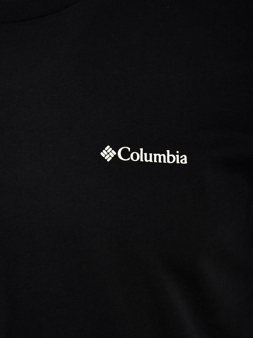 T-shirt Uomo nera con stampa, Columbia, dettaglio logo
