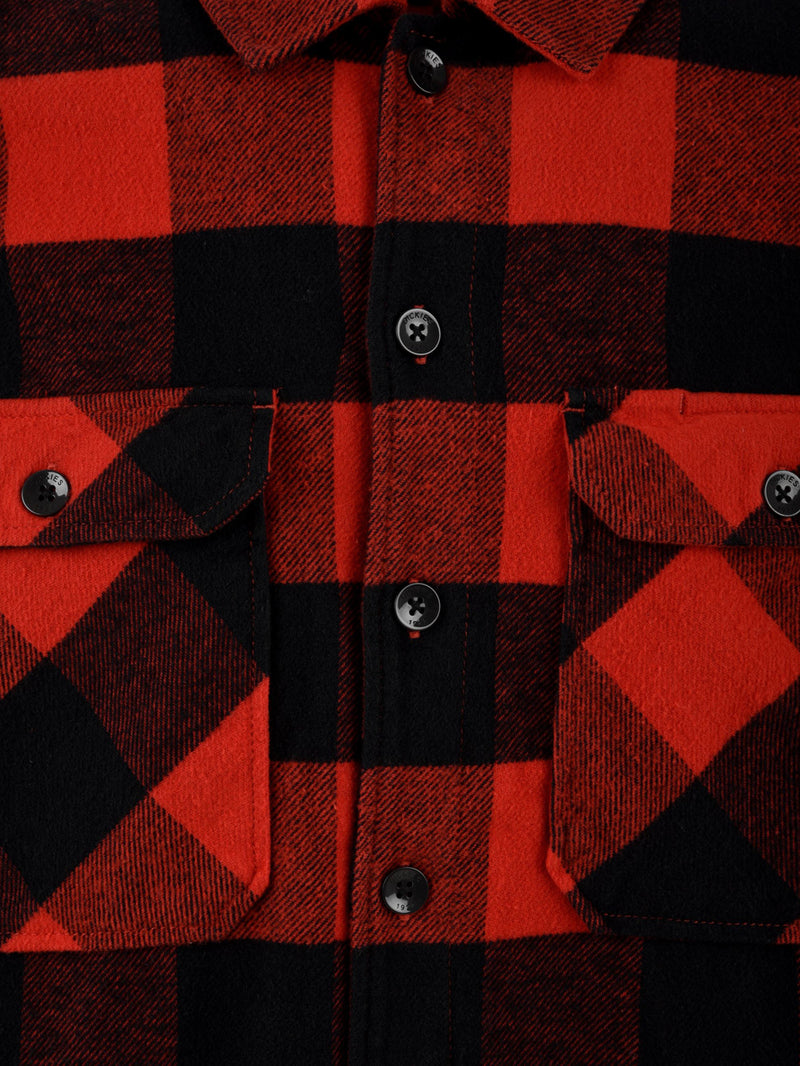 Camicia Uomo Rossa realizzata interamente in cotone a quadri