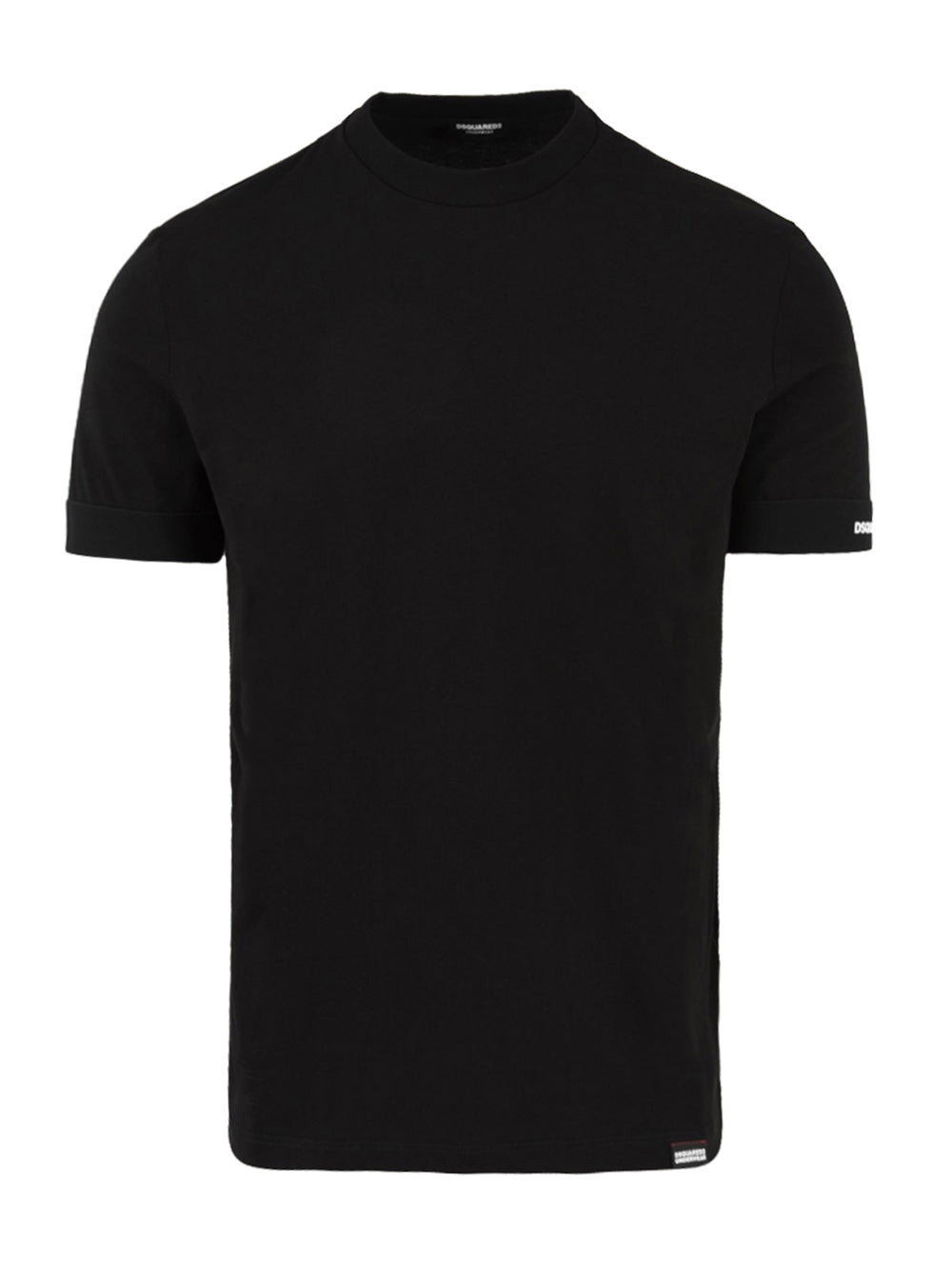 T-shirt intima Uomo Nera con banda logata sulla manica