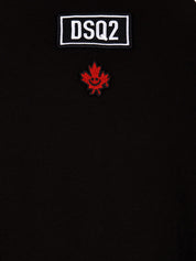 T-shirt intima Uomo Nera con patch logo sul retro