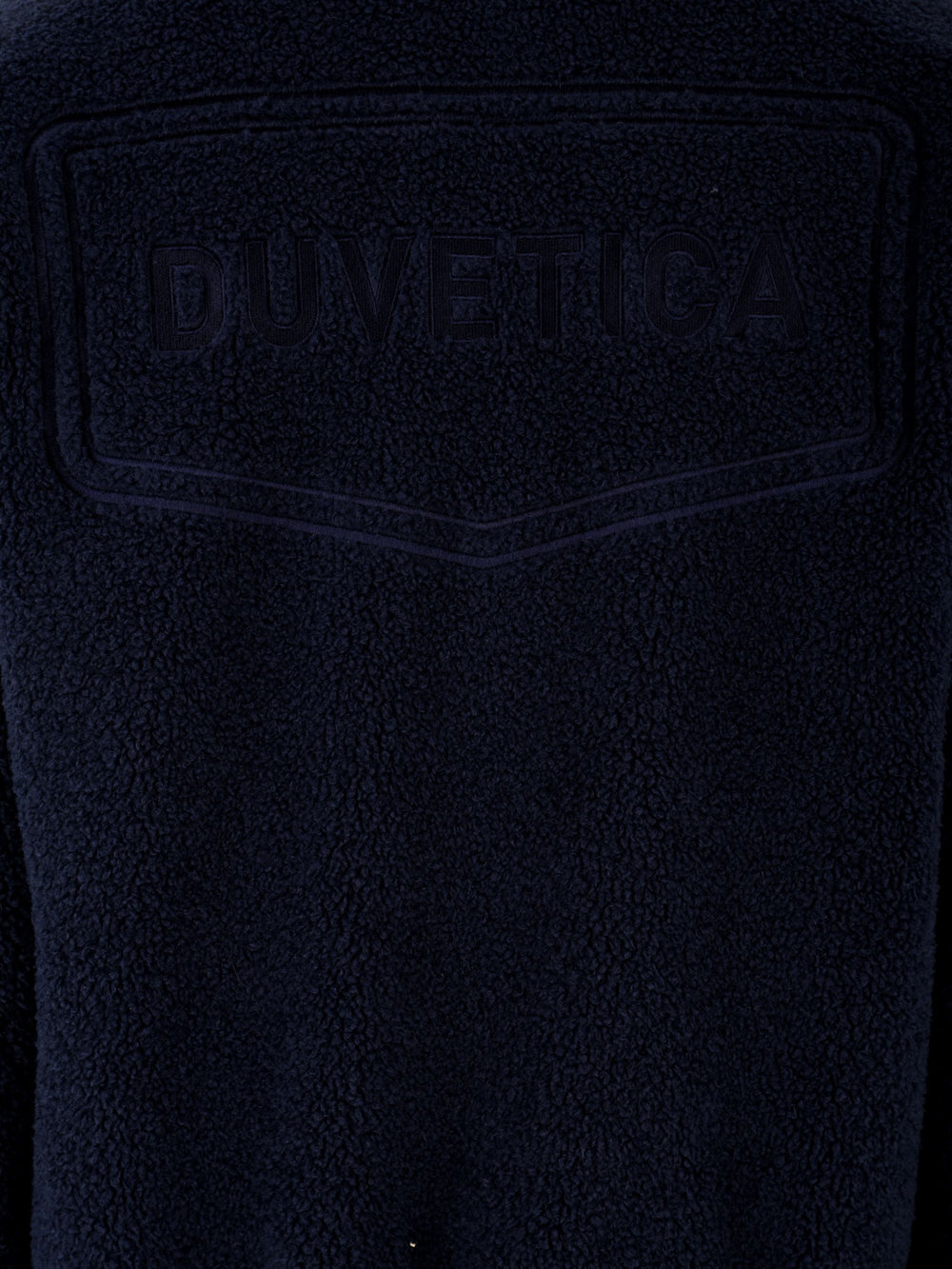 Giubbotto Uomo Double Face Feliciotto, Duvetica, Parte 1, blu, logo grande retro