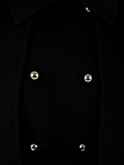Cappotto Donna maniche removibili nero, Glox, bottoni