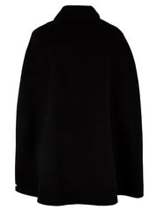 Cappotto Donna maniche removibili nero, Glox, retro