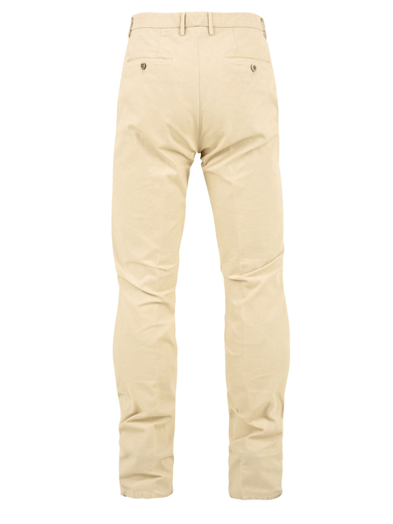 Immagine retro del pantalone in panna da uomo firmato GTA. Con tasche sul retro e passanti in vita per cintura.