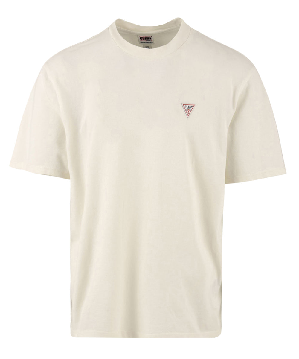 T-shirt Unisex con stampa sul retro a contrasto e logo sul petto