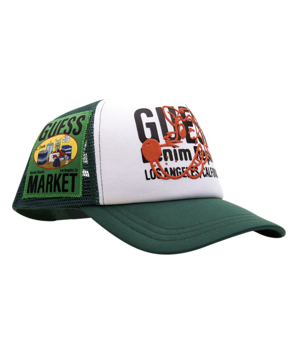 Cappello Unisex Verde con rete e visiera