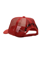 Cappello Unisex Rosso con rete e visiera