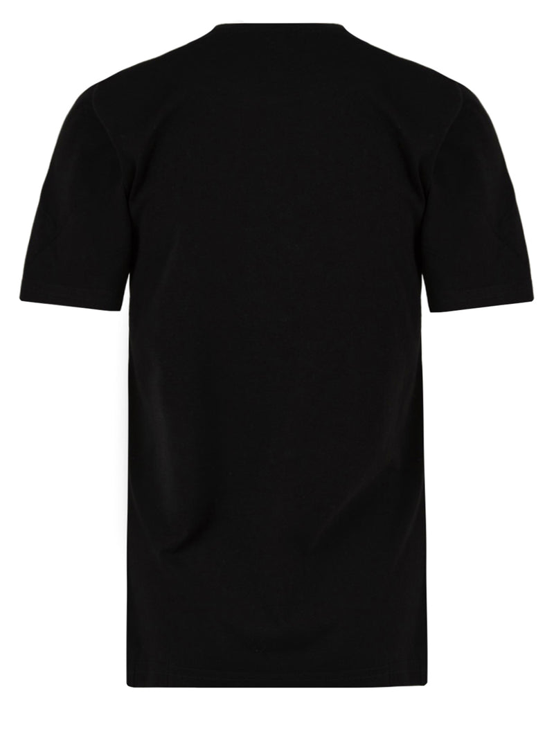 T-shirt Donna con cristalli Swarovski nero, MCU, retro
