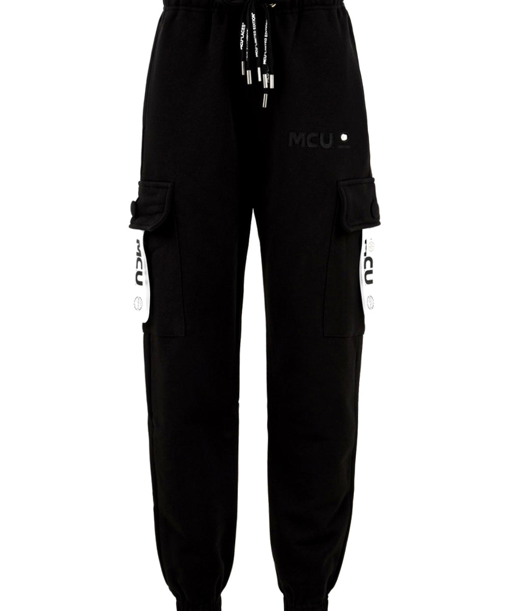Pantalone Tuta Donna con cristalli Swarovski nero, MCU