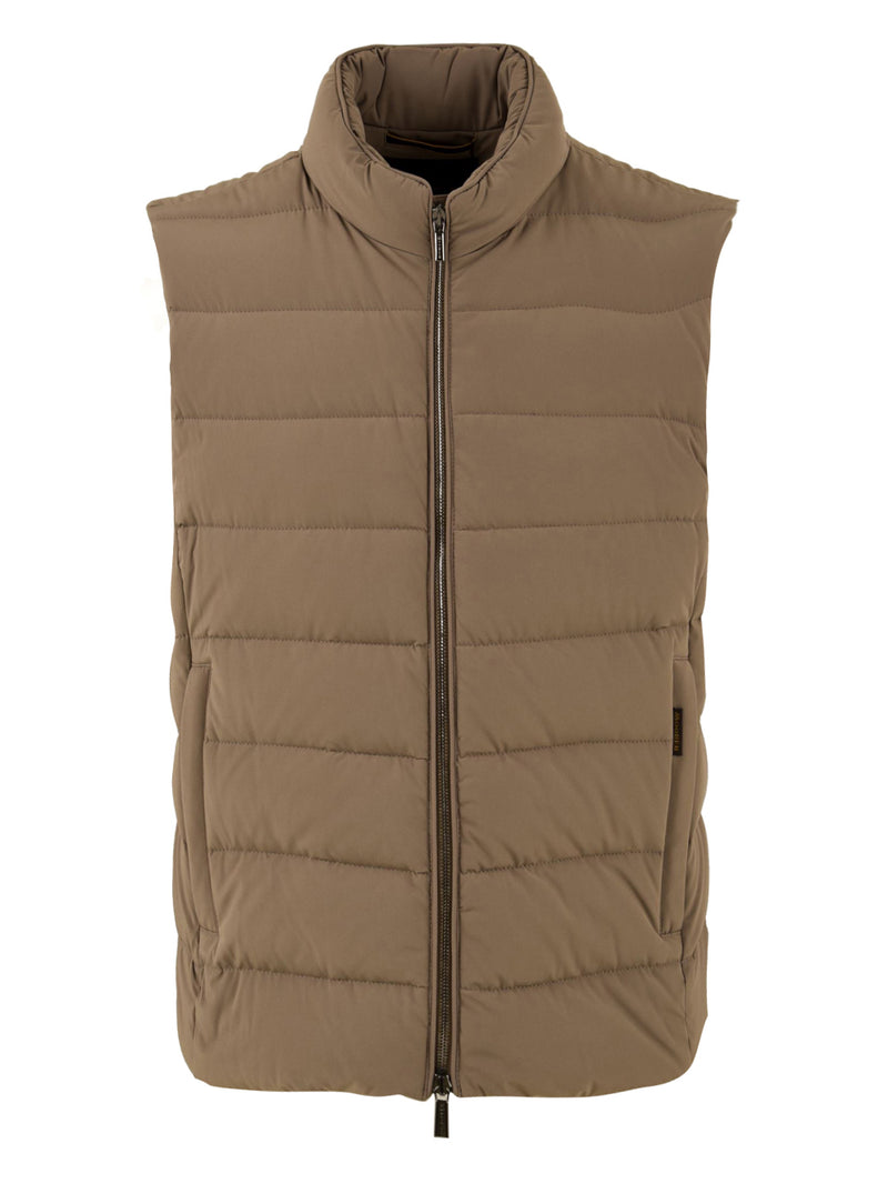 Gilet Uomo Oliver-Kn trapuntato con chiusura zip